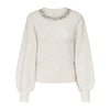 Only Cream Polyester Sweater