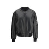 The Attico Leather Anja Bomber Jacket