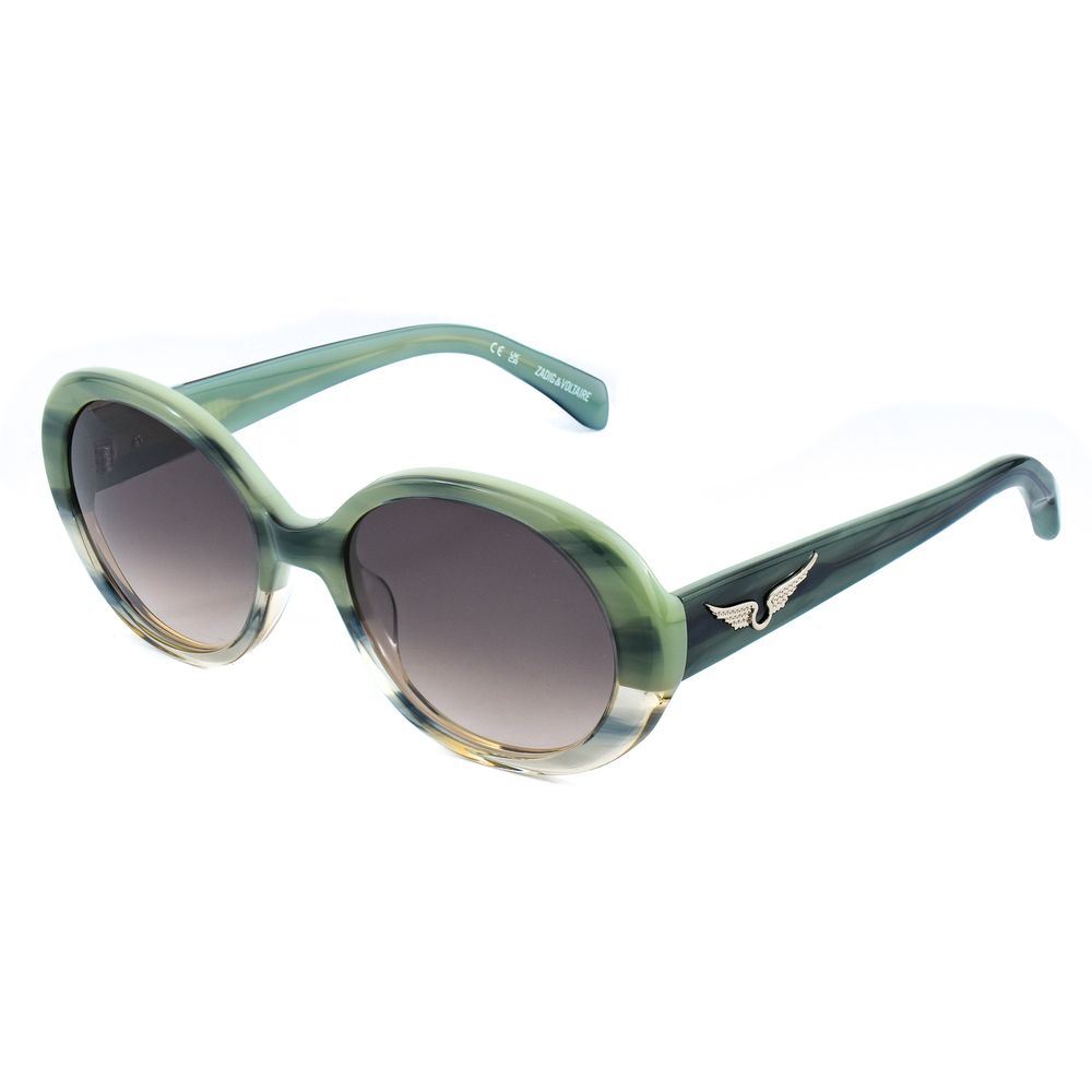 Zadig & Voltaire Green Acetate Sunglasses