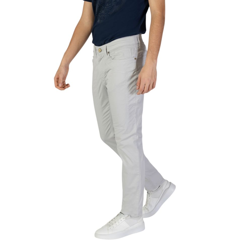 Jeckerson Gray Cotton Jeans & Pant