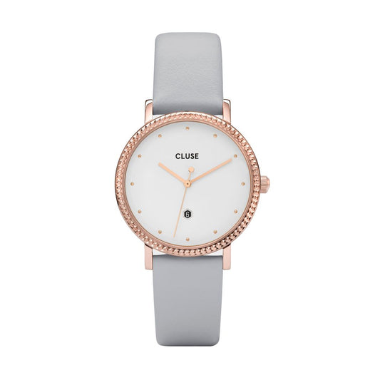 Cluse Gray Leather Watch