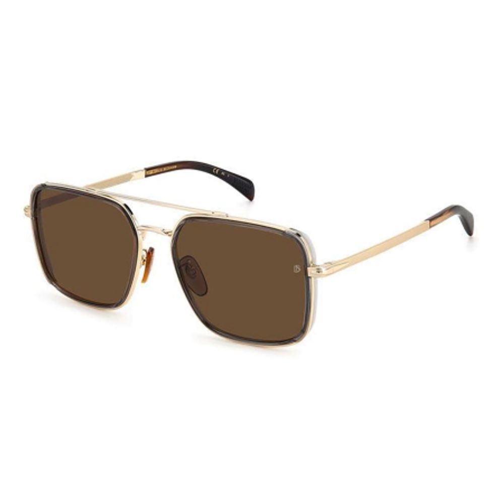 David Beckham Gray Metal Sunglasses