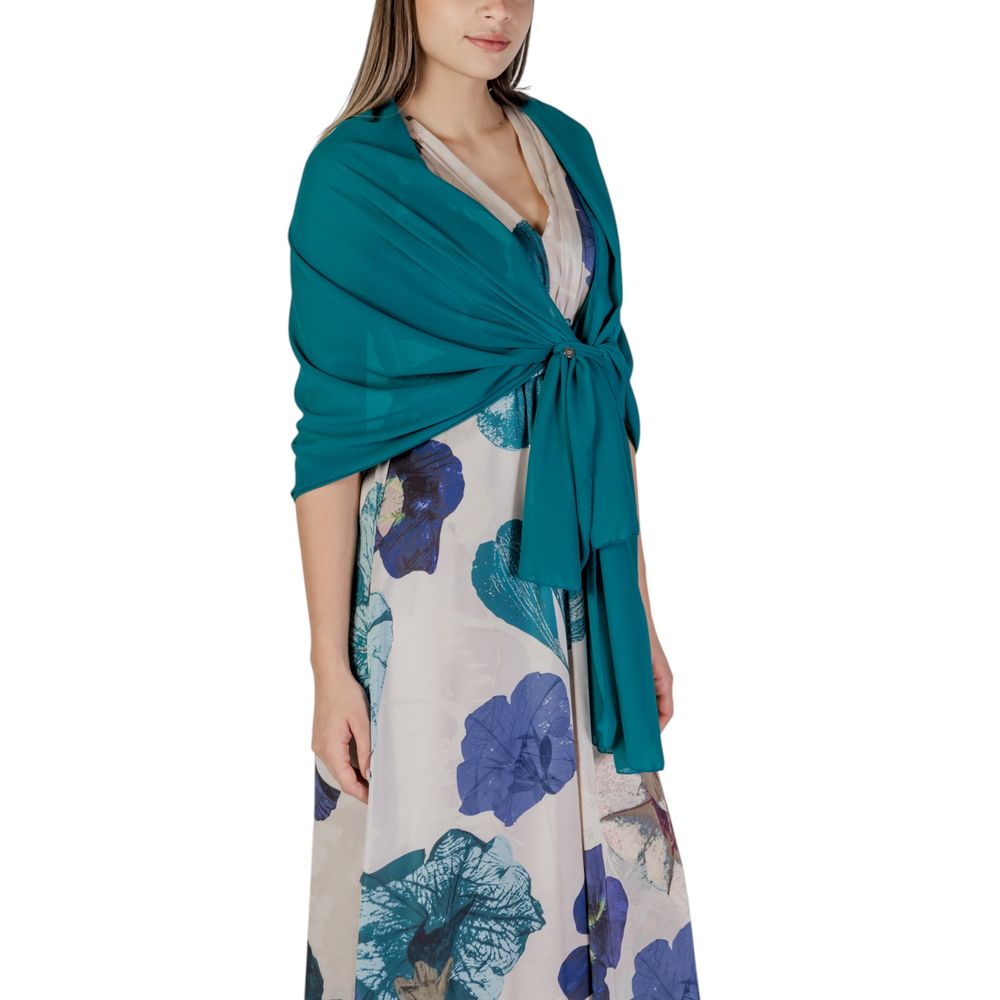 Rinascimento Green Polyester Scarf