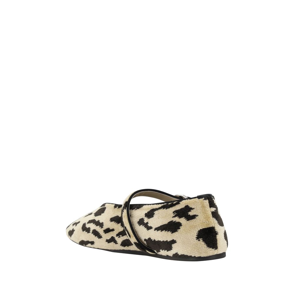 LE MONDE BERYL Leopard Stella Ballerinas