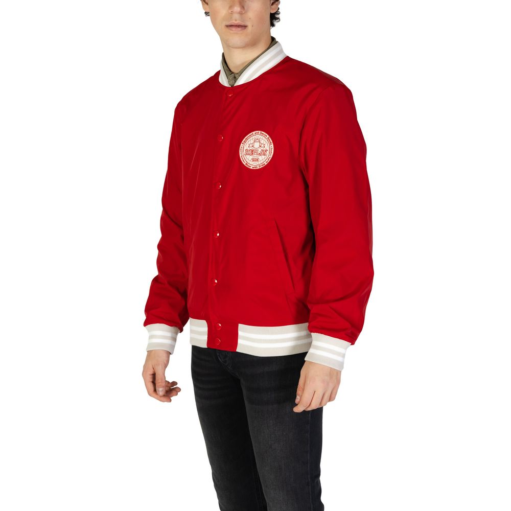 Replay Red Cotton Jacket