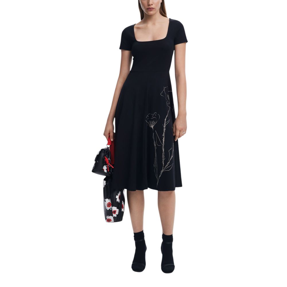 Desigual Black Cotton Dress