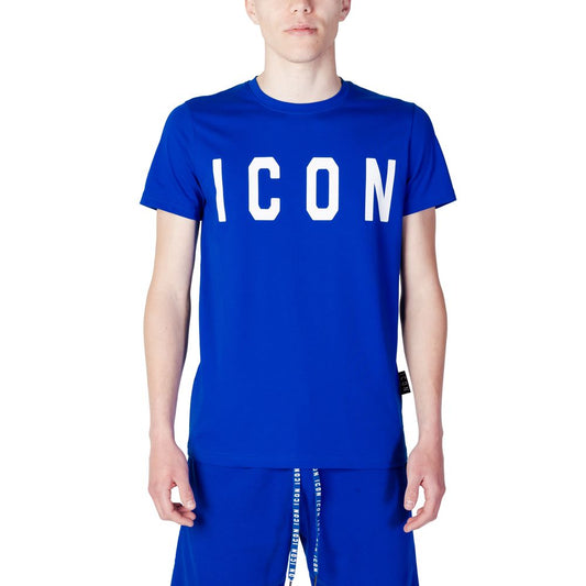 Icon Blue Cotton T-Shirt