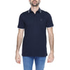 Hugo Boss Blue Cotton Polo Shirt