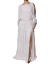 Christian Pellizzari Off White Embellished Long Maxi Dress
