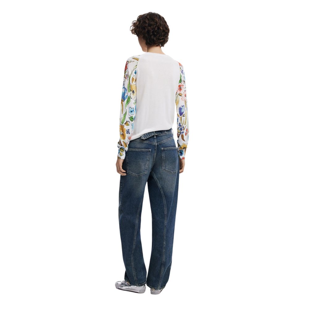 Desigual White Viscose Tops & T-Shirt