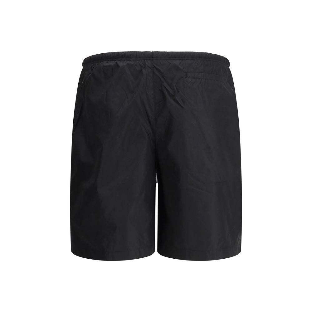 Palm Angels Curved Logo Swimshorts