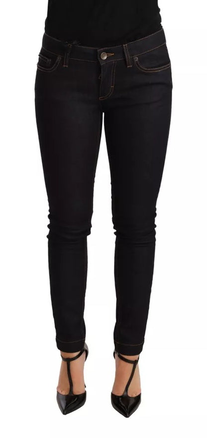 Dolce & Gabbana Blue Cotton Stretch Slim Fit Denim Jeans