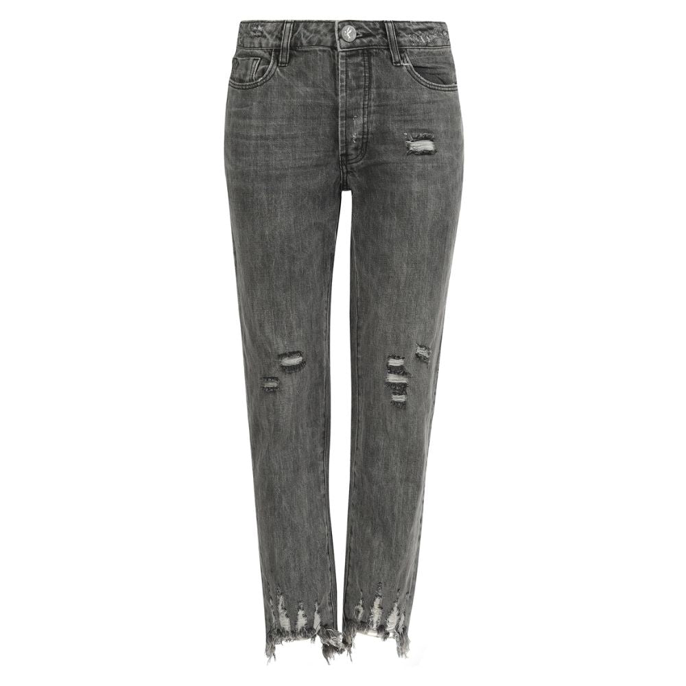 One Teaspoon Dark Gray Cotton Women's Jean