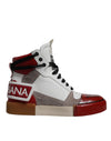 Dolce & Gabbana Multicolor Leather High Top Sneakers Shoes