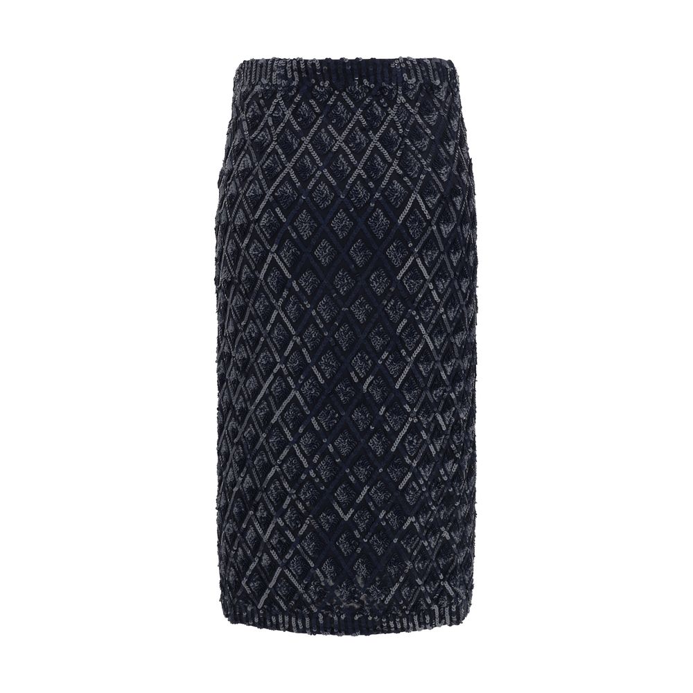 P.A.R.O.S.H. Sequined midi Skirt