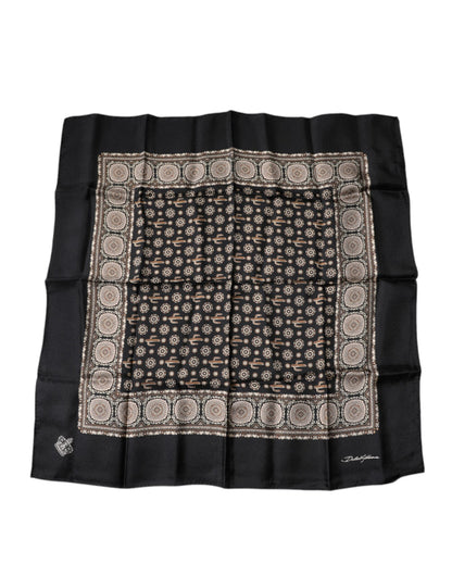Dolce & Gabbana Multicolor Cactus Square Handkerchief Scarf