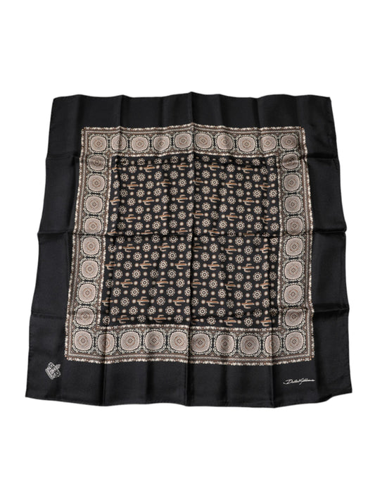 Dolce & Gabbana Multicolor Cactus Square Handkerchief Scarf