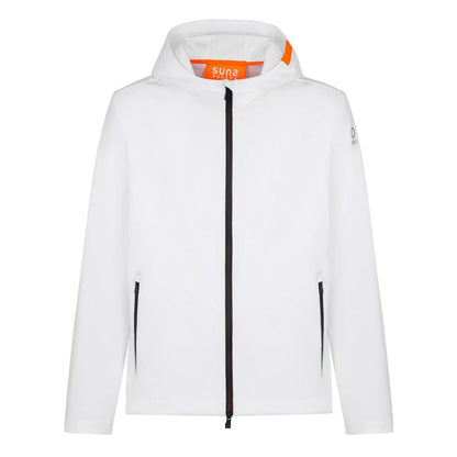 Suns White Polyester Jacket