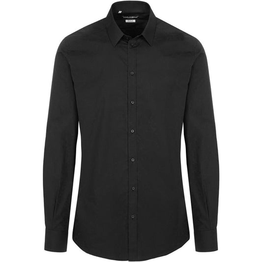 Dolce & Gabbana Black Cotton Shirt