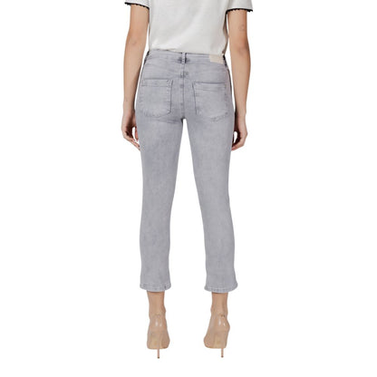 Street One Gray Cotton Slim Fit Jean