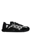 Dolce & Gabbana Black Logo Lace Up Low Top NS1 Sneakers Shoes