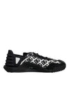 Dolce & Gabbana Black Logo Lace Up Low Top NS1 Sneakers Shoes
