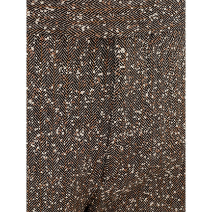 Bottega Veneta Multicolor Viscose Casual Pants