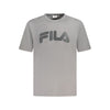Fila Gray Cotton Men T-Shirt