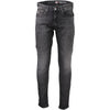 Tommy Hilfiger Black Cotton Slim Men Jeans