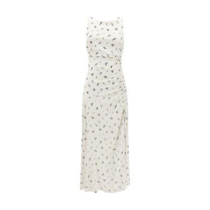 Ganni Satin floral long Dress