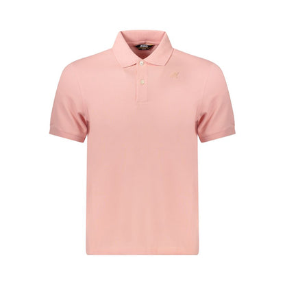 K-WAY Pink Cotton Men Polo Shirt