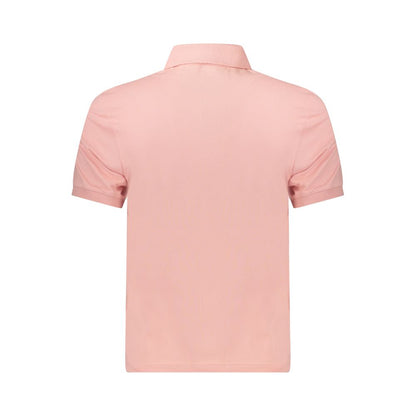 K-WAY Pink Cotton Men Polo Shirt