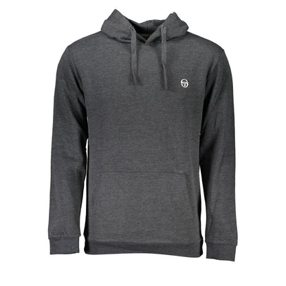 Sergio Tacchini Gray Cotton Men Sweatshirt