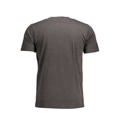 Sergio Tacchini Gray Cotton Men T-Shirt