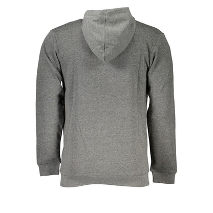 Sergio Tacchini Gray Cotton Men Hooded Sweater