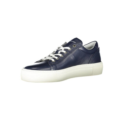 Tommy Hilfiger Blue Cotton Sneaker