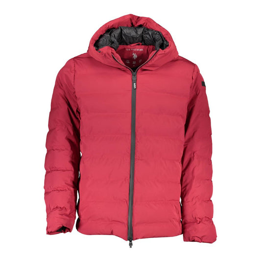 U.S. POLO ASSN. Red Elastane Jackets & Coat