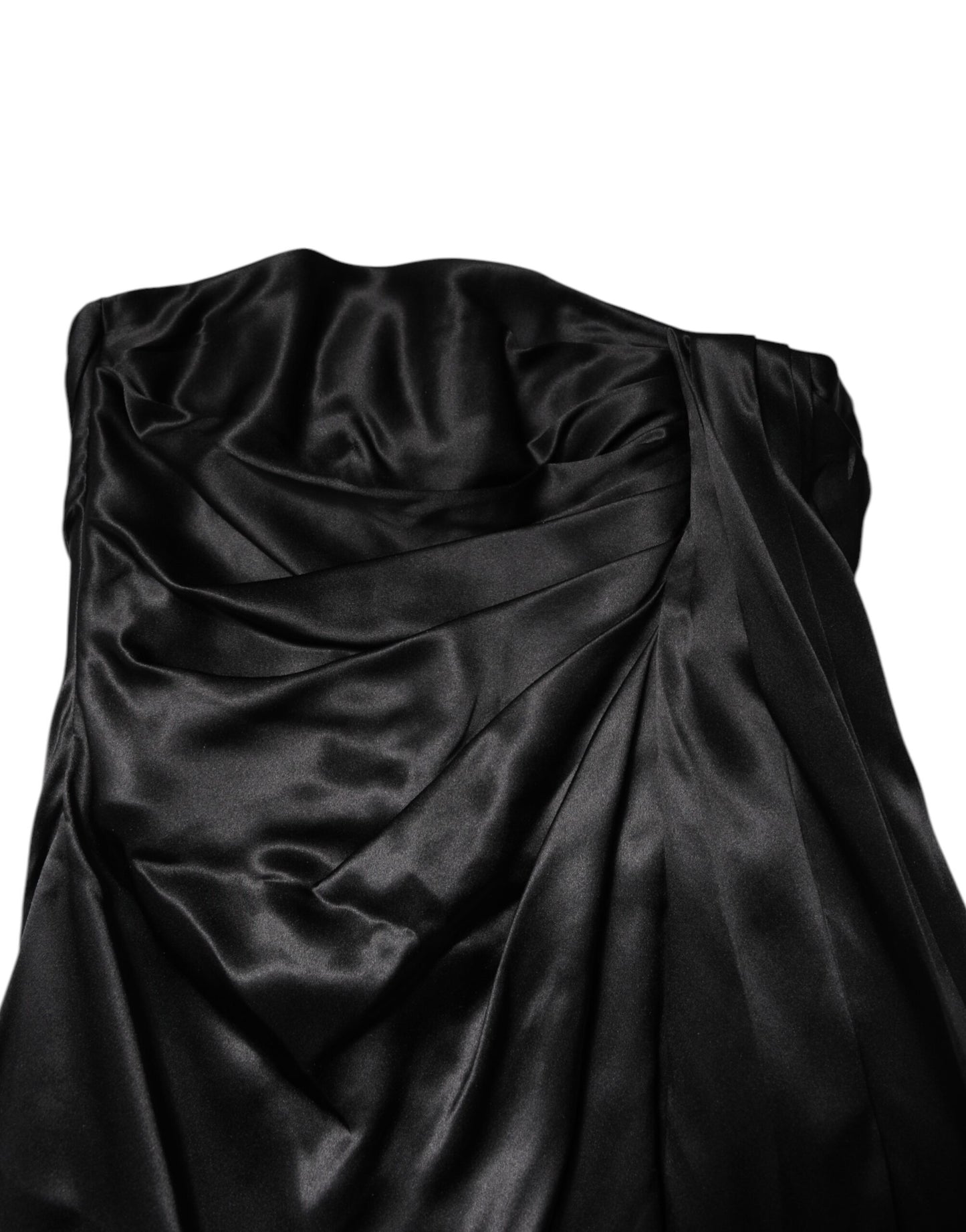 Dolce & Gabbana Black Strapless Sheath A-line Mini Dress