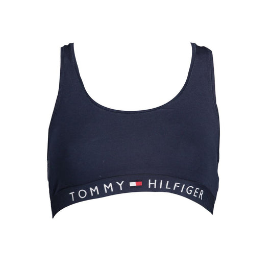 Sutien sport Tommy Hilfiger albastru din bumbac pentru femei