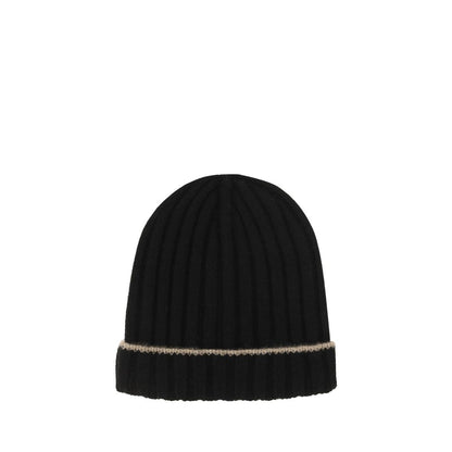Brunello Cucinelli Black Cashmere Beanie