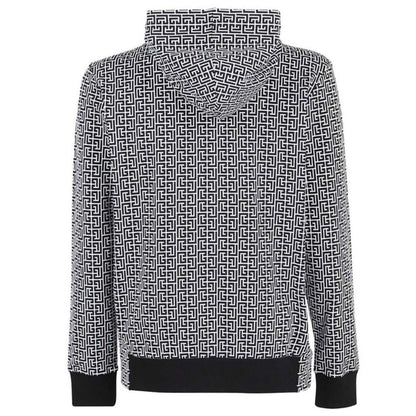 Balmain Black Cotton Men's Sweater