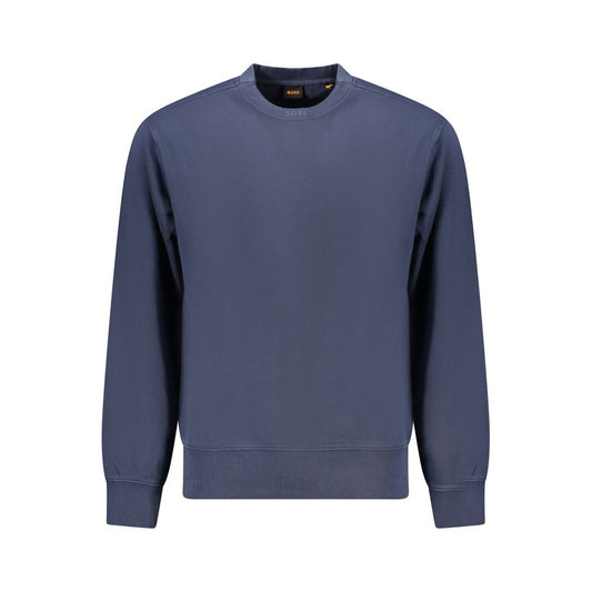 Hugo Boss Blue Cotton Men Sweater