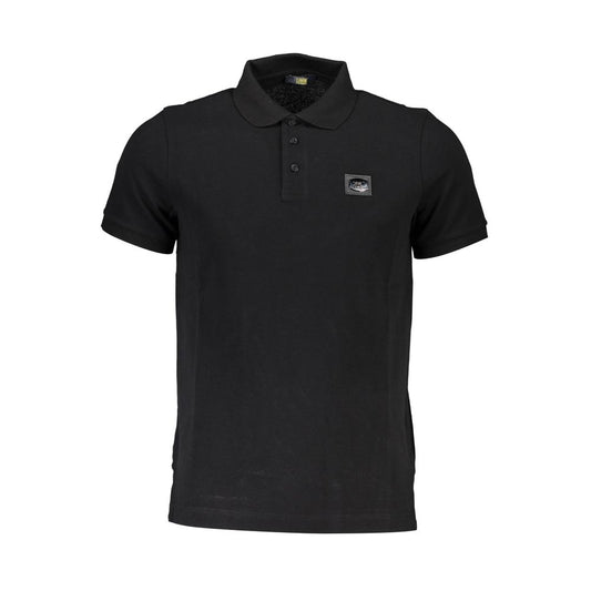 Tricou polo pentru bărbați Cavalli Class din bumbac negru