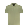 Tricou polo verde din bumbac K-WAY