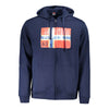 Norway 1963 Blue Cotton Men's Hooded Sweater