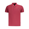 Tricou polo pentru bărbați din bumbac roșu Napapijri
