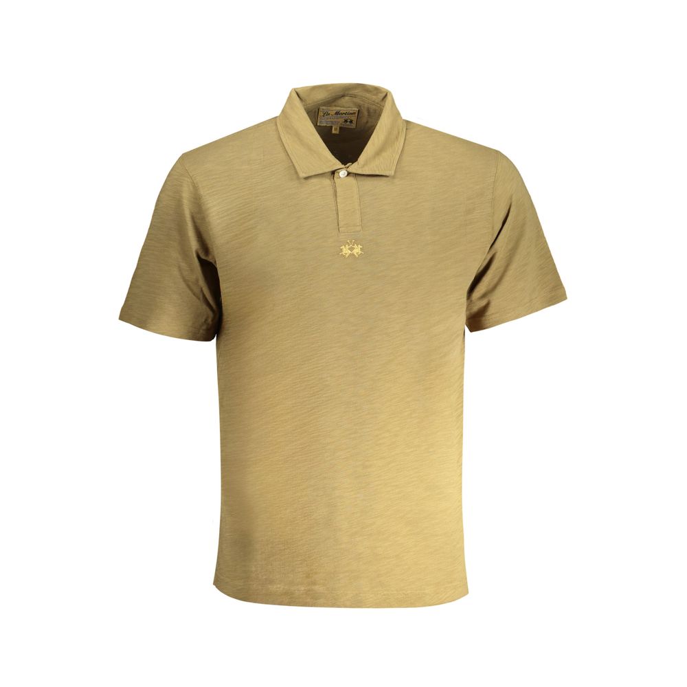 Tricou polo din bumbac verde La Martina