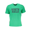 Tricou North Sails verde din bumbac