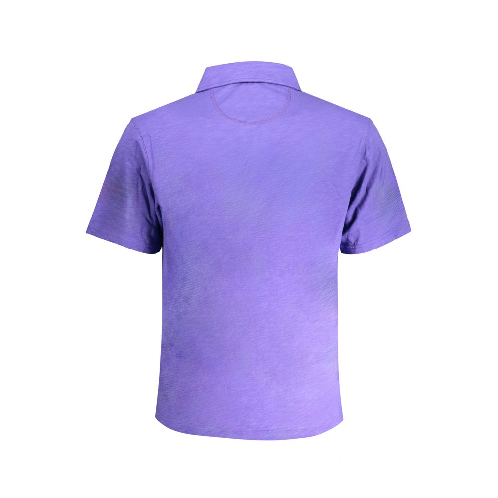 Tricou polo din bumbac violet La Martina