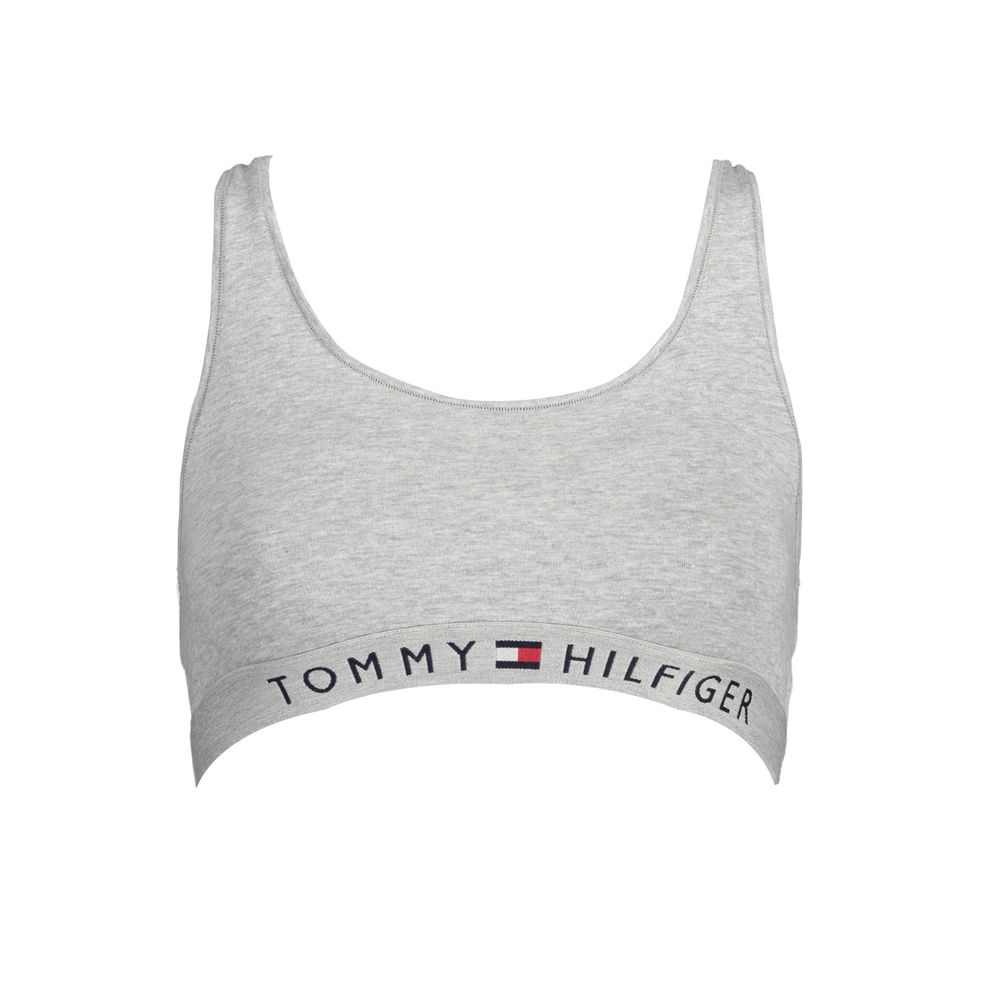Sutien sport Tommy Hilfiger gri din bumbac pentru femei